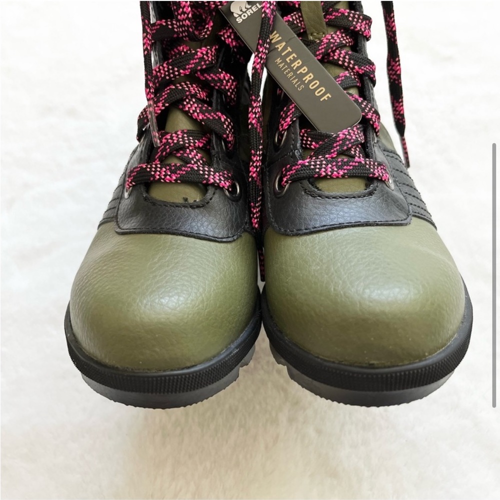 SOREL NWT Lexie Wedge Camo Winter Snow Lace Up Boots Youth Girls Size 3 - Picture 3 of 7